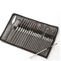 Без бренда «Коробка 50 шт.: Набор кистей для рисования в чехле, премиум набор (23 нейлоновых кисти, 1 мастихин)» в Тюмени