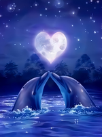 Без бренда «Дельфины под луной вида сердца» в Тюмени