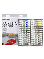 Без бренда «Коробка 24 шт.: Акриловые краски «Две картинки» 24 шт. по 12 мл, проф. пигмент» в Тюмени