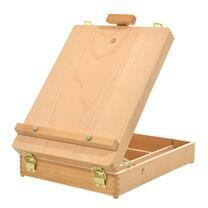 Без бренда «Коробка 6 шт.: Мольберт Две картинки этюдный ящик, настольный, хлопушка 55 см» в Тюмени