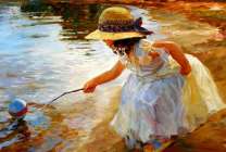 Без бренда «Девочка пытается спасти мяч» в Тюмени в интернет-магазине  Без бренда «Девочка пытается спасти мяч» в Тюмени