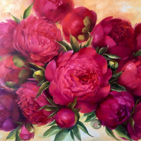 Без бренда «Бордовые пионы (20шт)» в Тюмени