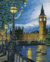 Ночная набережная в Лондоне