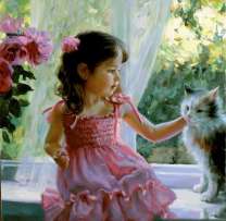 Без бренда «Девочка с кошкой на подоконнике» в Тюмени