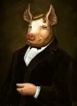 Свинка в костюме