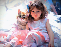 Без бренда «Девочка и пушистая кошечка» в Тюмени