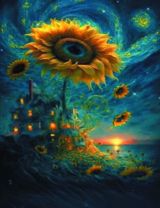 Без бренда «Фэнтези сюжет с подсолнухом» в Тюмени в интернет-магазине  Без бренда «Фэнтези сюжет с подсолнухом» в Тюмени