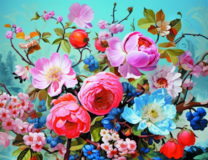 Без бренда «Пионы и другие цветы» в Тюмени в интернет-магазине  Без бренда «Пионы и другие цветы» в Тюмени