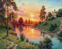 Без бренда «Вид на реку на закате» в Тюмени в интернет-магазине  Без бренда «Вид на реку на закате» в Тюмени