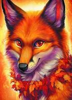 Без бренда «Хитрая лиса с осенним венком» в Тюмени